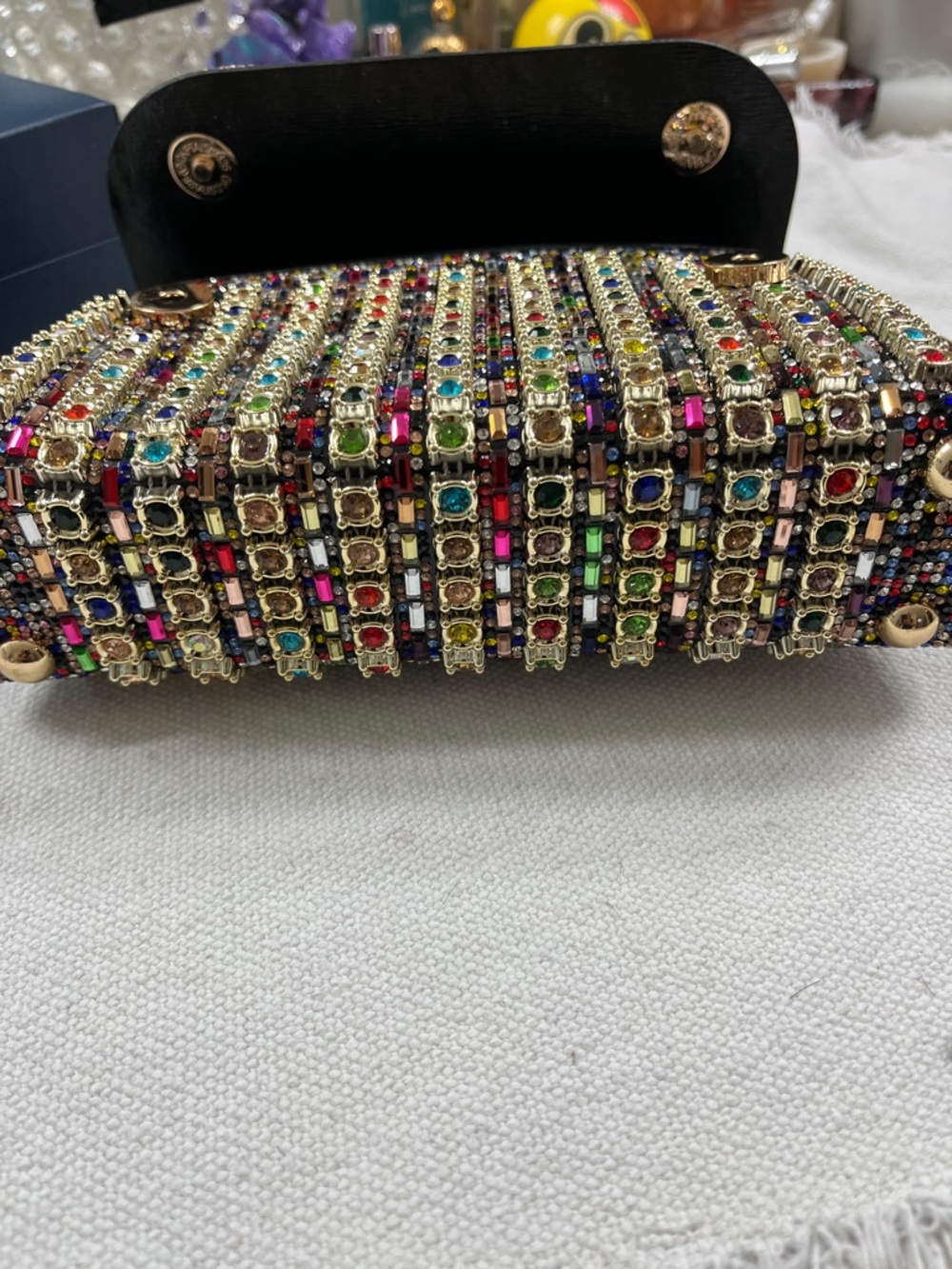 Contemporary Multi Colored Rhinestone Mini Crossover-New - Picture 8 of 11